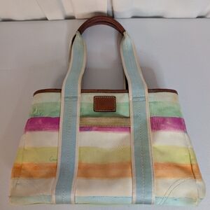 AS IS Coach Multicolor Striped Tote Bag